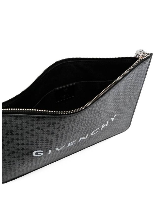 Signature Logo 4G Monogram Clutch Bag Black - GIVENCHY - BALAAN 4