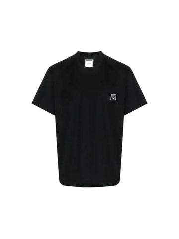 Cotton Back Logo T-Shirt Black - WOOYOUNGMI - BALAAN 1