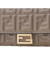 Baguette Continental Chain Leather Long Wallet Grey - FENDI - BALAAN 7