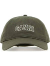 Embroid Logo Ball Cap Green - GANNI - BALAAN 2