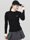 Doyou Know MC Women s Double sided Tissue Color Black Turtleneck DO62242KT18 1 - DOYOUKNOWMC GOLF WEAR - BALAAN 2