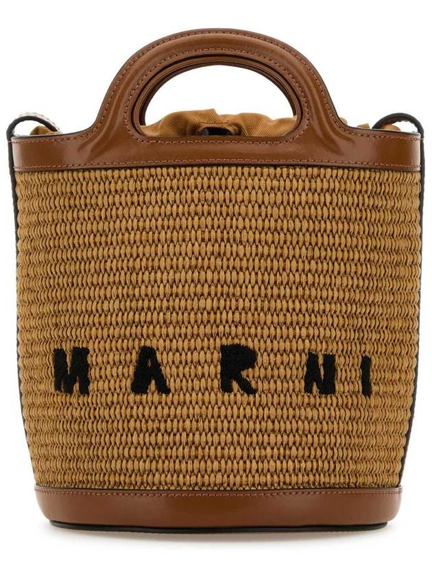 Tropicalia Small Bucket Bag Brown - MARNI - BALAAN 2