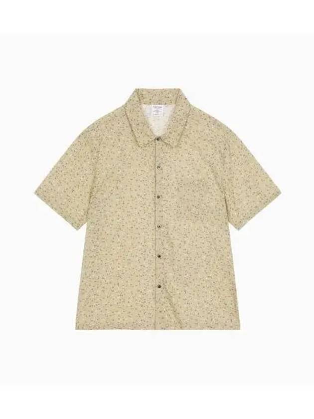 UNDERWEAR Men s Woven Viscose Lounge Short Sleeve Button Down Top NM2578NCF - CALVIN KLEIN - BALAAN 1