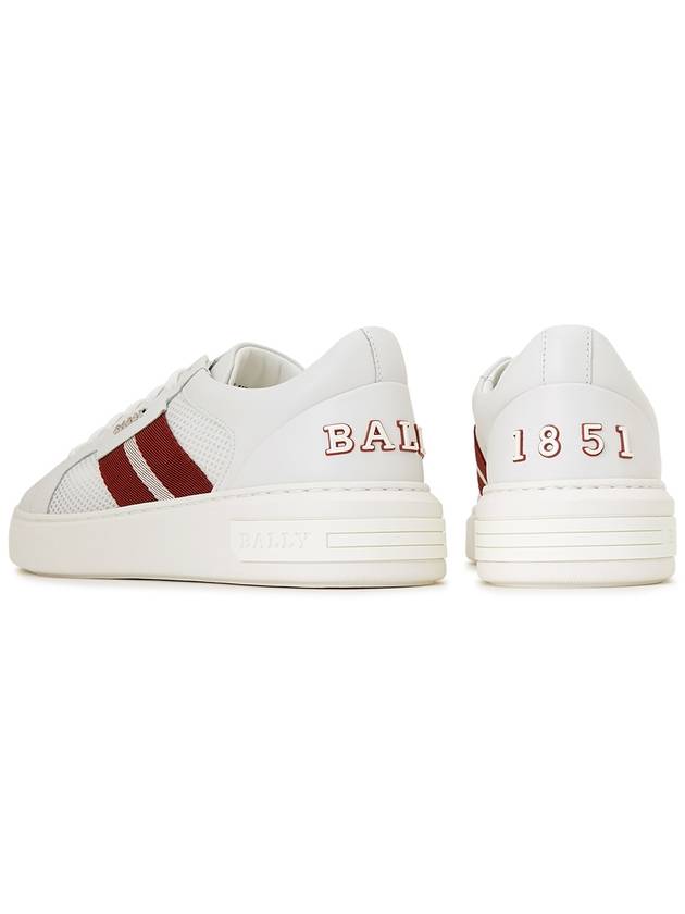 Melys Leather Low Top Sneakers White - BALLY - BALAAN 8