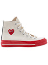 Chuck Taylor high top sneakers P1K124 WHITE - COMME DES GARCONS - BALAAN 2