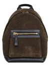 Suede Leather Backpack Brown - TOM FORD - BALAAN 2