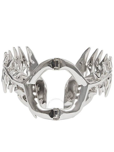 Burberry Ladies Palladium Plated Fish Bone Cuff Bracelet - BURBERRY - BALAAN 1