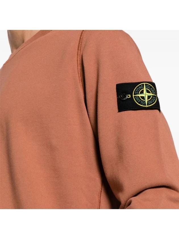 Wappen Patch Garment Dyed Sweatshirt Brown - STONE ISLAND - BALAAN 6