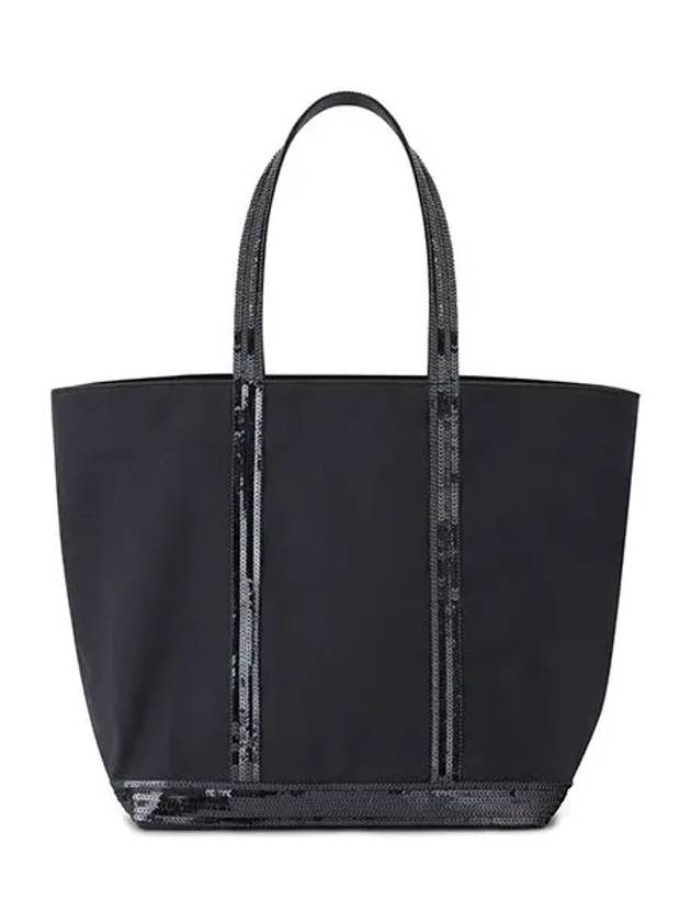 Cabas Moyen Sequin Tote Bag Navy - VANESSA BRUNO - BALAAN 2