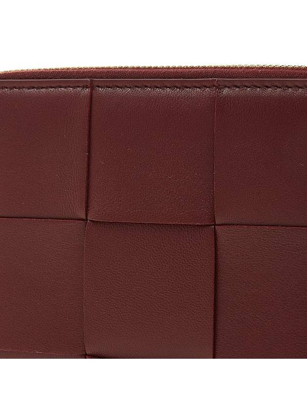 Intrecciato Zip Around Half Wallet Red - BOTTEGA VENETA - BALAAN 7