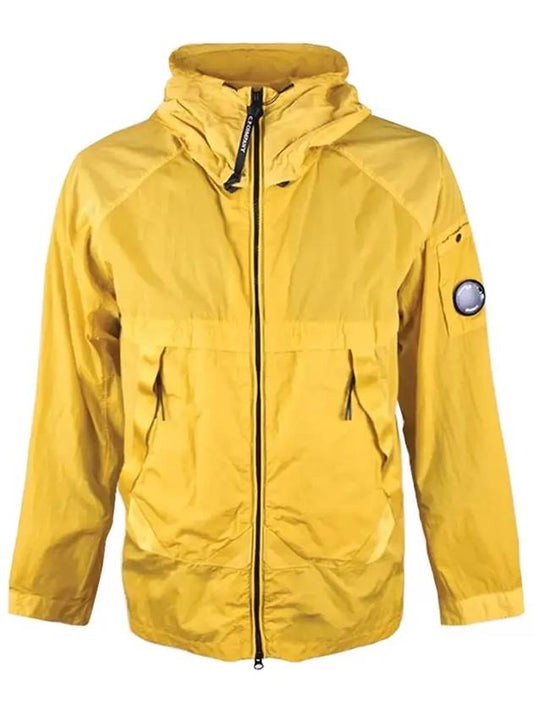 Lens Wappen Patch Hooded Jacket Yellow - CP COMPANY - BALAAN 2