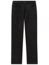 New Sailor Cropped Corduroy Straight Pants Black - A.P.C. - BALAAN 2