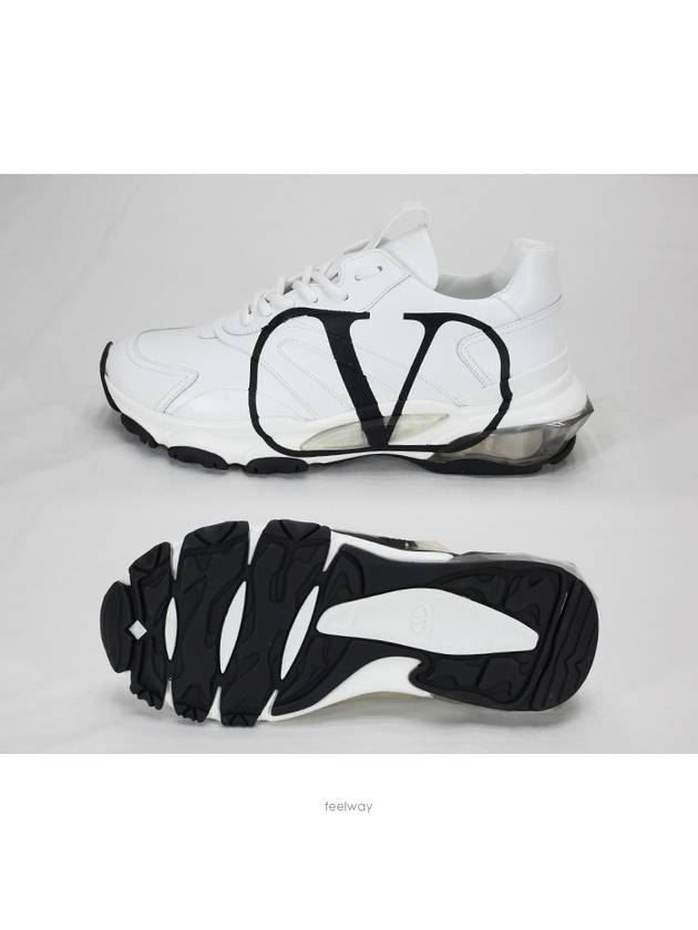 Men's V Logo Bounce Low Top Sneakers White - VALENTINO - BALAAN 7