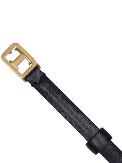 T Logo Leather Belt Black - TOD'S - BALAAN 2