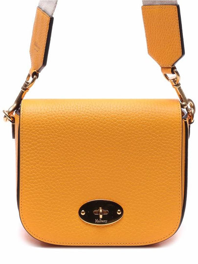 Small Darley Satchel Logo Calfskin Cross Bag Yellow - MULBERRY - BALAAN 2