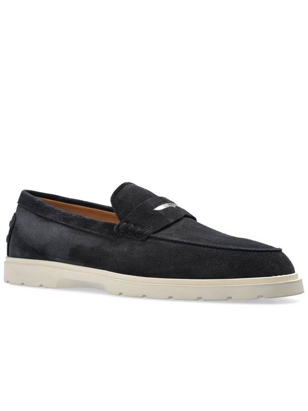 Tod’s Suede Shoes Type Loafers, Men's, Navy Blue - TOD'S - BALAAN 4