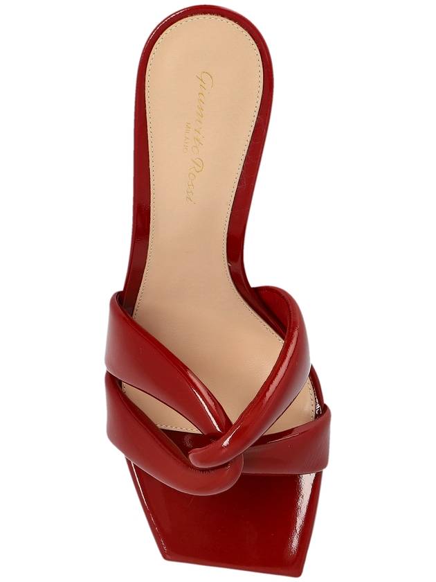 Gianvito Rossi Amour Heeled Mules, Women's, Red - GIANVITO ROSSI - BALAAN 6