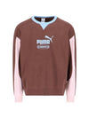 Color Block Sweatshirt Brown - PUMA - BALAAN 1