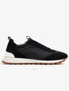 Suede Techno Runner Low Top Sneakers Black - BRUNELLO CUCINELLI - BALAAN 2