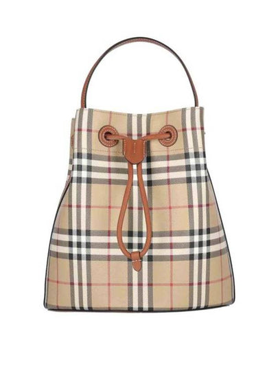 Vintage Check Bucket Bag Beige - BURBERRY - BALAAN 2