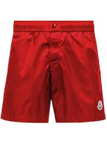 2C00021 53326 455 Logo Patch Swim Shorts - MONCLER - BALAAN 1