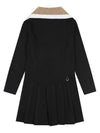 knit sailor collar pleated dress OF3003LBBLACK - ONOFF - BALAAN 3