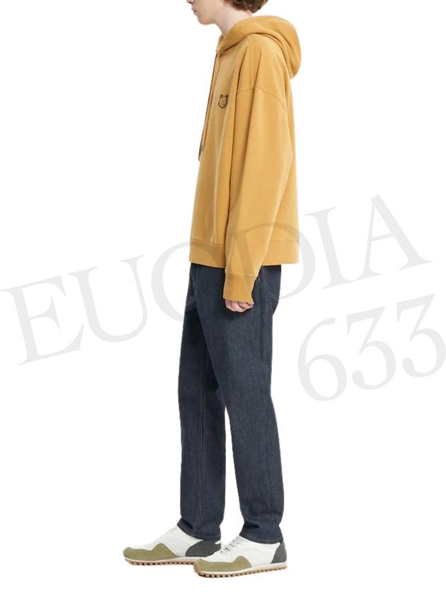 Bold Fox Head Patch Oversize Hoodie Yellow - MAISON KITSUNE - BALAAN 8