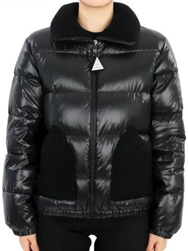 Kids knit pocket padded jacket black 1A00003 5963V 999 12 14A adult wearable 1064537 - MONCLER - BALAAN 1