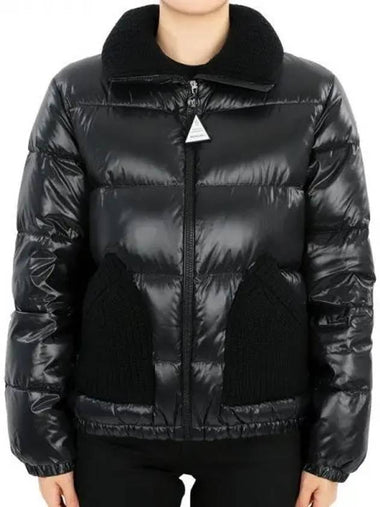 Kids knit pocket padded jacket black 1A00003 5963V 999 12 14A adult wearable 271199 1064537 - MONCLER - BALAAN 1