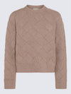 Intrecciato Wool Knit Top Riverbed - BOTTEGA VENETA - BALAAN 3