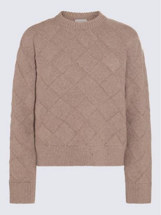 Intrecciato Wool Knit Top Riverbed - BOTTEGA VENETA - BALAAN 3