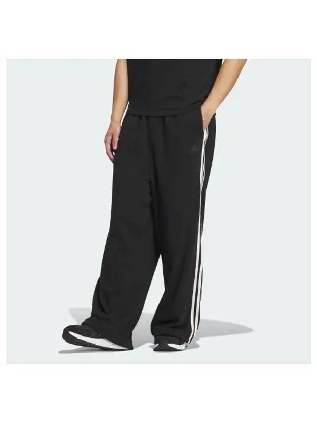 ST 3 Stripe Knit Track Pants Black - ADIDAS - BALAAN 1