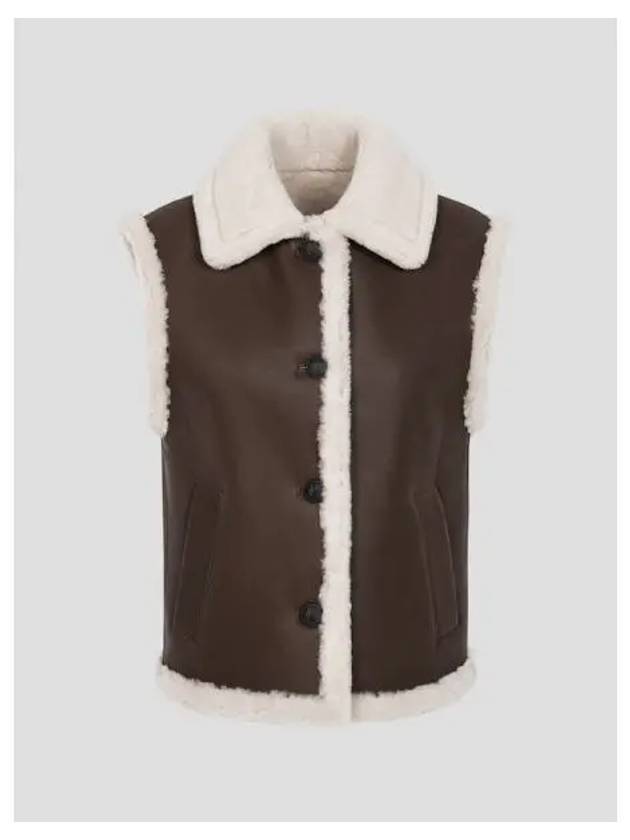 Rag Bone Women s Shearling Fleece Vest Brown Domestic Product GM0023091424270 - RAG & BONE - BALAAN 1