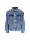 Django Back Logo Jacket Blue - ISABEL MARANT - BALAAN 1