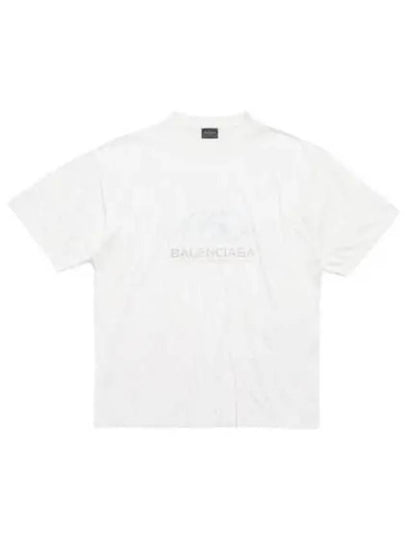 Surfer Medium Fit Short Sleeve T-Shirt White - BALENCIAGA - BALAAN 2