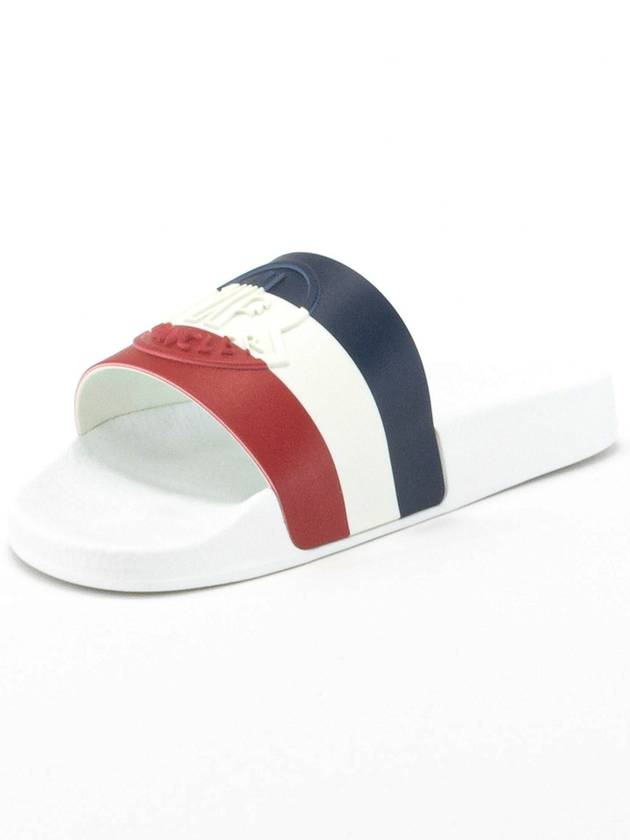 Men s Basil Slippers Slides EU Size White 4C7000001A49 002 - MONCLER - BALAAN 3