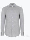 Silk Long Sleeve Shirt Grey - BRUNELLO CUCINELLI - BALAAN 2