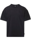 Logo Cotton Short Sleeve T-Shirt Black - MOOSE KNUCKLES - BALAAN 1