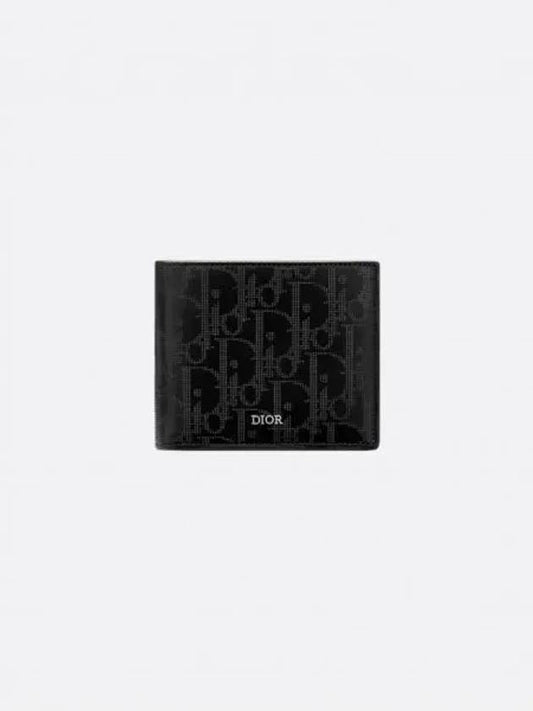 Oblique Galaxy Compact Half Wallet Black - DIOR - BALAAN 2