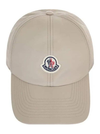 3B00001 0U282 20E Women s Logo Satin Beige Ball Cap - MONCLER - BALAAN 2