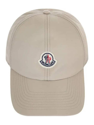 3B00001 0U282 20E Women s Logo Satin Beige Ball Cap - MONCLER - BALAAN 1