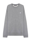 Face Patch Sweatshirt Grey - ACNE STUDIOS - BALAAN 1