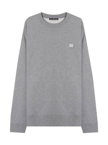 Face Patch Sweatshirt Grey - ACNE STUDIOS - BALAAN 1