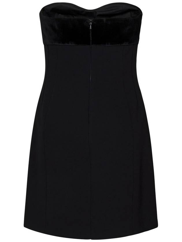 Tranny velvet short dress black - MAX MARA - BALAAN 3