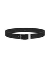 Logo Brushed Leather Belt Black - DIOR - BALAAN 1