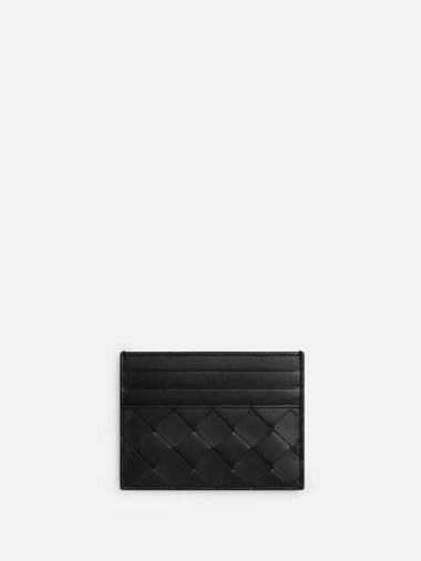 Intrecciato Card Wallet Black - BOTTEGA VENETA - BALAAN 1