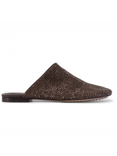 Women's Fondente Sparkle Dot Mule Brown - BOTTEGA VENETA - BALAAN 1