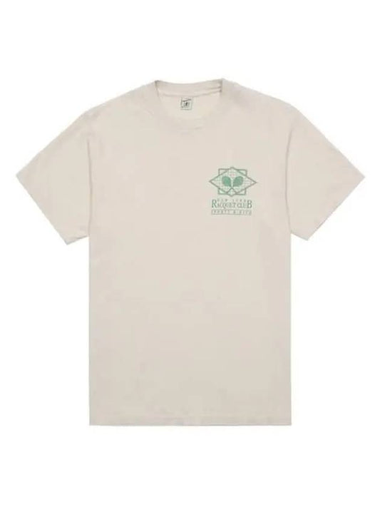 NY Racquet Club Short Sleeve T-Shirt Cream - SPORTY & RICH - BALAAN 2