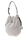 Canvas Drawstring Bucket Shoulder Bag Beige - VIVIENNE WESTWOOD - BALAAN 3