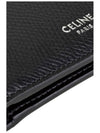 Celine Logo Leather Half Wallet Black - CELINE - BALAAN 6